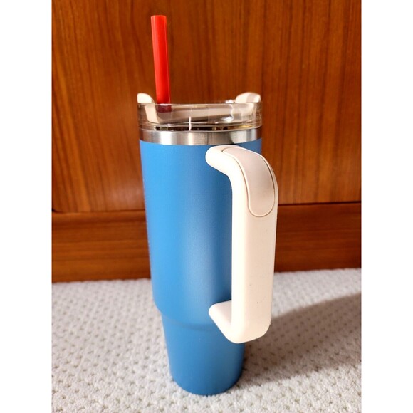 NWT Stanley x Starbucks Japan Philippines Asia Christmas Tumbler Blue/Tan - Picture 4 of 7